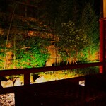 湯回廊 菊屋 - 夜のテラス