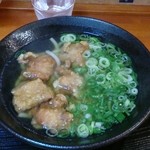 逢阪にこにこ庵 - ザンギうどん