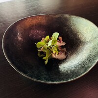 高宮庭園茶寮 - 長浜市場直送　真鯛の昆布締め