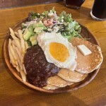 カフェ マチルダ - ハワイアンロコモコパンケーキ