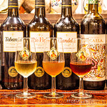 エルカンポ - ドリンク写真:シェリー酒3種飲み比べ