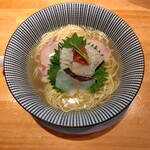 麺家 たけ田 - 熟成伊佐木と鱧の炙り潮蕎麦