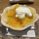 京味 もと井 - マンゴーのかき氷　塩ムース