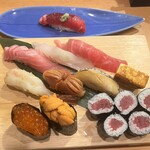 廻鮮寿司塩釜港 マリンゲート店 - 特上握り