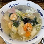皇閣 - 料理写真:海老塩味麺