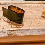 鮨 やざわ - 誕生祝のお好みにぎり  イクラ♡