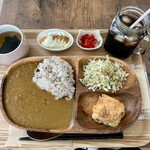 カフェごはん MORISUGI - 料理写真:こだわりのスパイスカレーセット