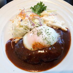 はやしや - デミ玉ハンバーグ