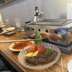 焼肉ぽむる - 夏野菜のお浸し