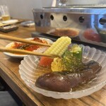 焼肉ぽむる - 夏野菜のお浸し