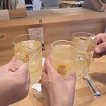 カジュアルフレンチBar 7FUKU - ハーレー君となほちゃんとで乾杯♪(*^^)o∀*∀o(^^*)♪