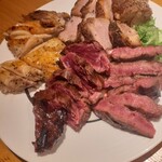 肉料理 春祺廊 - 追加注文のお肉　ステーキいろいろ