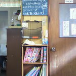 あほだら亭 - 入り口入ってすぐの黒板に今日のメニューが書いてあります。