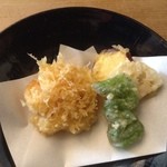 海老のかき揚げなど