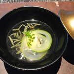 玉峰館 - 穴子真丈　ズッキーニ　順才　木の芽