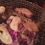 炭火環七市場 - 焼き中♪