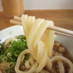 西端手打 上戸うどん - 出汁が濃いですね。