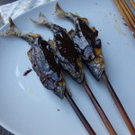 杉ケ瀬ヤナ - 鮎の田楽