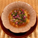 伯雲 - 礼文島の紫雲丹と焼き玉蜀黍の冷たい茶碗蒸し