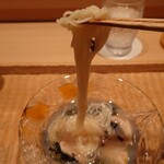 伯雲 - 鹿島の蛤と秋田の蓴菜の冷や麦