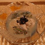 伯雲 - 鹿島の蛤と秋田の蓴菜の冷や麦