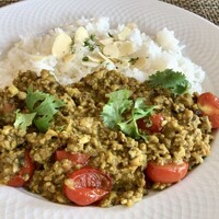 ファインダイニング - 豚肉とキノコのキーマカレー2000円（税サ別）