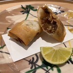 茂幸 - すっぽんを使った春巻き