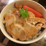 タイカレーラーメン シャム - タイのゆで鶏のせご飯(小) 350円