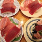 南房総 やまと寿司 - まぐろ3貫　彩3貫