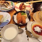 南房総 やまと寿司 - 穴子　鰻　牡蠣フライ　杏仁豆腐　プリン