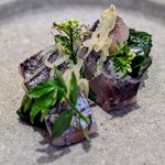 SINQ - ３・３０日熟成鯵の炙り　発酵させず熟成のみ　