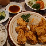 Coffee & Restaurant Cherry - 唐揚げセット 1200円