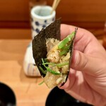 矮鶏 - 鳥わさ　手巻き