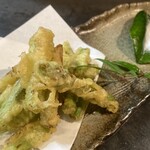 Izakaya Suzuno - アスパラ天400円