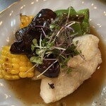 Izakaya Suzuno - 真鯛と夏野菜のソテー〜山椒醤油〜600円