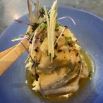 Izakaya Suzuno - マッシュポテト〜トリュフ卵黄ソース〜450円