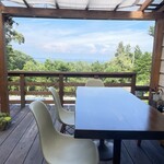 山くじらカフェ - テラス席からの眺め