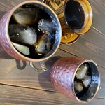 山くじらカフェ - アイスコーヒー¥550、ブレンド¥500