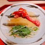 かにじぇんぬ 北のはなれ - 蟹のしゃぶしゃぶと水菜