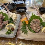 入船 - アジのたたきとなめろう