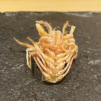 天ぷらあら木 - 海老頭素揚げ