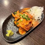 肉もつ屋 神坊 - 米沢豚バラ@¥690