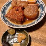 ごえもん - おでん。からし・柚子胡椒・白味噌・赤味噌