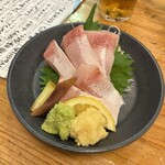 酒解能登也 - 天然上ブリ刺し