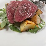 アンティカ・オステリア・ダル・ポンピエーレ - なにわ牛のうちもも肉のロースト