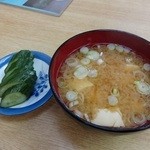 Kiso Ba Tamuraya - 漬け物・味噌汁
