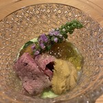 雪花菜 - 鮑の酒蒸し