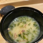 雪花菜 - 海藻のお味噌汁
