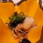 東郷 - 手打ち蕎麦 鳴門産新若布と辛味大根の変わり蕎麦 2014.9.2x