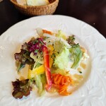 トラットリア ピアノ・ピアーノ - パスタランチに付く気まぐれサラダ